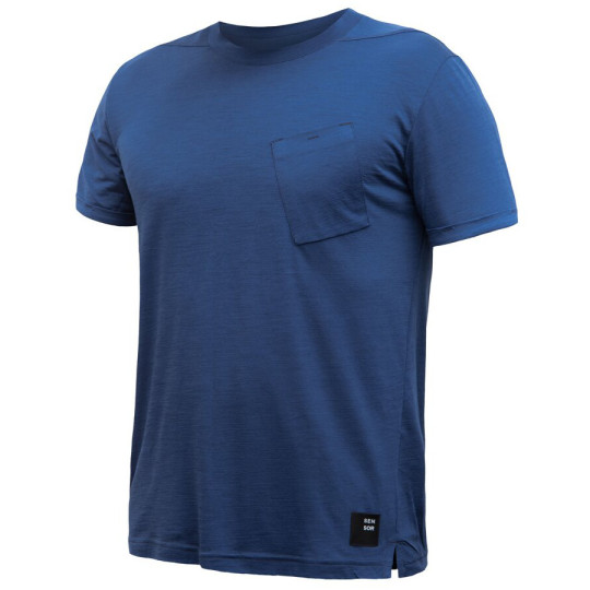Tee-shirt homme laine Mérinos TRAVELLER dark-blue SENSOR