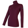 Sweatshirt 1/4 zip femme laine Mérinos W'S MERINO EXTREME LS ZIP red SENSOR
