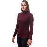 Sweatshirt 1/4 zip femme laine Mérinos W'S MERINO EXTREME LS ZIP red SENSOR