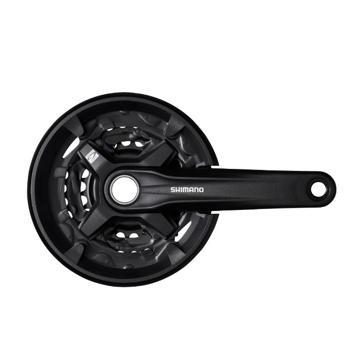 Pédalier SHIMANO Acera 170mm 40x30x22D 9vitesses noir avec protège-chaîne réf FC-MT210-3