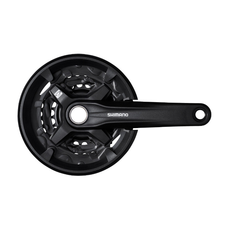 Pédalier SHIMANO Acera 170mm 44x32x22D 9vitesses noir avec protège-chaîne réf FC-MT210-3