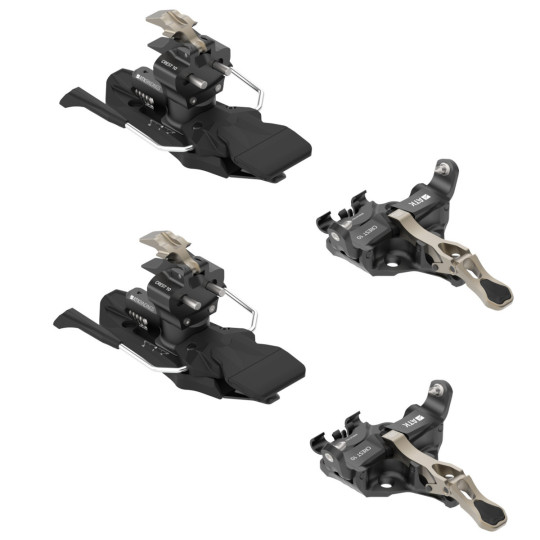 Fixation ski de rando avec freins-skis CREST 10 AP bronze ATK Bindings