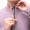 Tee-shirt ML femme laine Mérinos W'S DOUBLE FACE 1/4 ZIP mystic SENSOR
