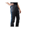 Sur-pantalon imperméable unisexe GARA AERO OVERPANT 2.1 noir-bleu SkiTrab