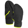 Gants 2 en 1 ski de rando FLEECE GRID COVER GLOVE black-raven Ortovox 2025