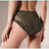 Culotte de sport haute femme PANTY 91 kaki HÄSTKO