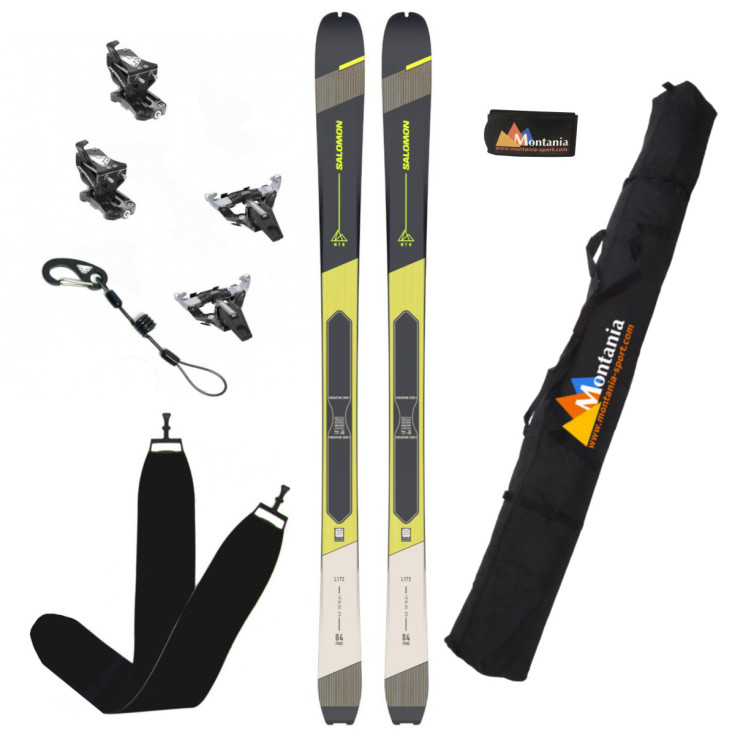 Pack ski de rando polyvalent MTN 84 PURE jaune Salomon 2025