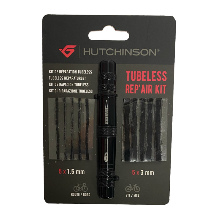 Kit de réparation pneus vélo TUBELESS 5x1.5mm + 5x3mm HUTCHINSON