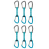 Lot de 6 dégaines escalade DJINN AXESS 12cm turquoise Petzl