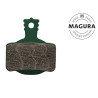 Plaquettes de freins organiques vélo MAGURA 7S SPORT vert (la paire)