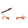 Crampons 10 pointes alu ski-alpinisme LEOPARD LLF orange Petzl