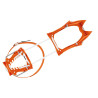 Crampons 10 pointes alu ski-alpinisme LEOPARD LLF orange Petzl