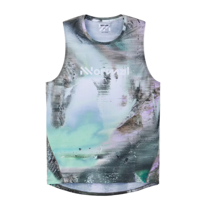 Débardeur Trail Running homme RACE TANK nature AI print NNORMAL 2025