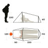 Tente 2 places tunnel SLING 2 sable Ferrino