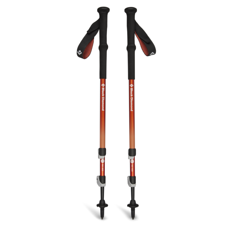 Bâtons de marche 3 brins TRAIL BACK TREKKING POLES burnt-sienna Black Diamond (la paire)