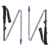 Bâtons Trail Running réglable 4 brins DISTANCE FLZ POLES pewter Black Diamond (la paire)