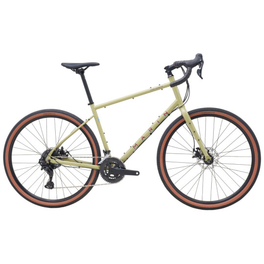 Vélo Gravel acier FOUR CORNERS 1 700C (SWORD) tan-maroon MARIN BIKES 2025