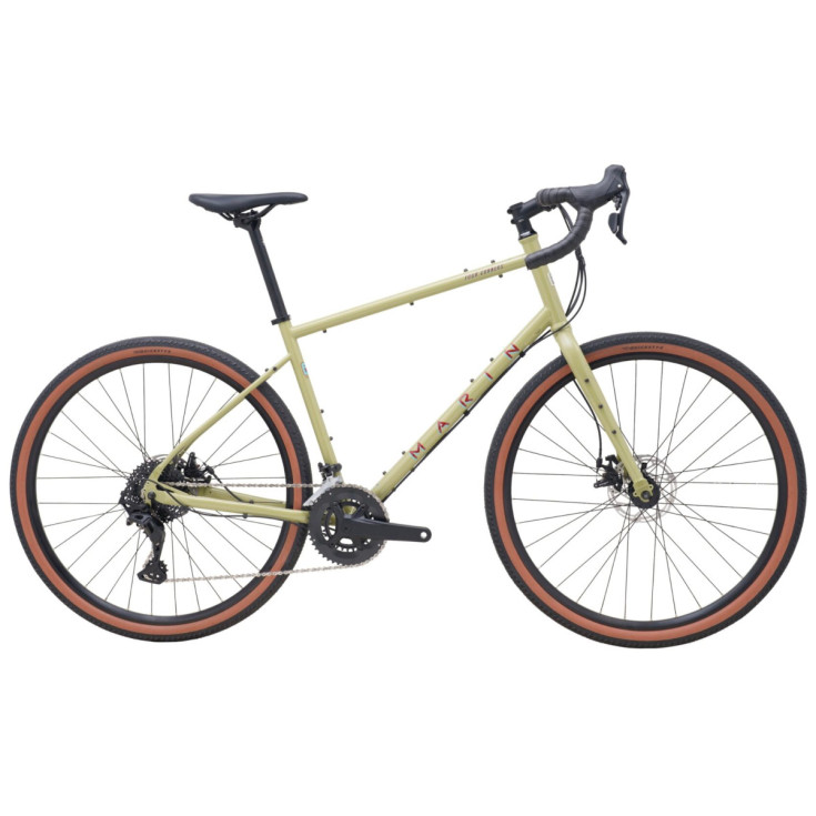 Vélo Gravel acier FOUR CORNERS 1 700C (SWORD) tan-maroon MARIN BIKES 2025
