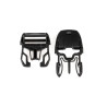 Pièce détachée ORTLIEB : Boucles réparation mâles Seat-Pack noir ORTLIEB ( x2 pièces)
