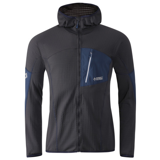 Polaire à capuche homme DRAGON 2.0 JACKET anthracite-navy Directalpine