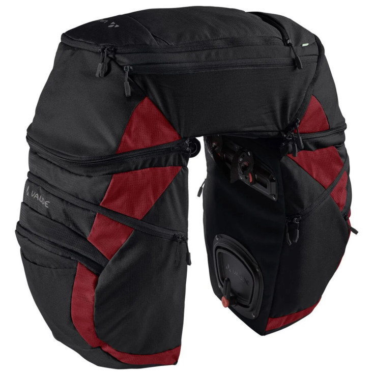 Sacoches vélo voyage KARAKORUM PRO 65L carmine VAUDE