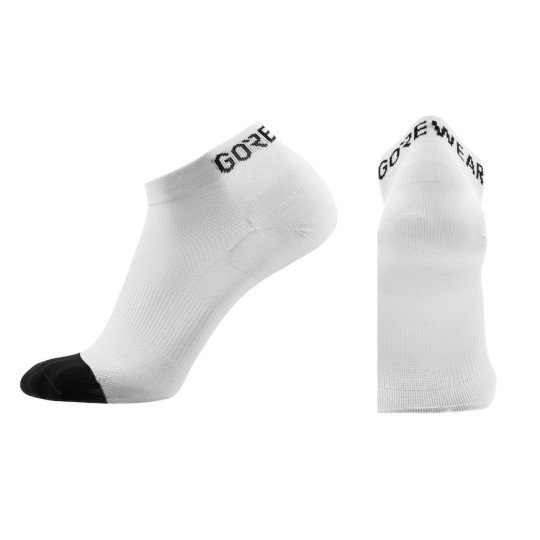 Chaussettes basses vélo ESSENTIAL SHORT SOCKS blanches GOREWEAR