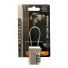 Cadenas de voyages à code TSA Cable TRAVELLOCK 3 gris TRAVELSAFE 