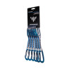 Lot de 6 dégaines escalade ORBIT EXPRESS KS 12cm grey-blue CAMP