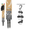 Bâtons de marche 3 brins COMPACT PRO jaune Fizan 2025 (la paire)