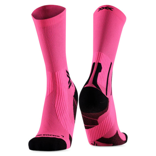 Chaussettes Trail Running RUN PERFORM CREW rose X-Socks