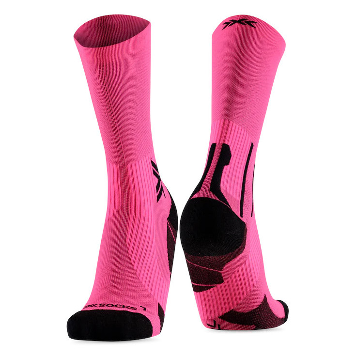 Chaussettes Trail Running RUN PERFORM CREW rose X-Socks