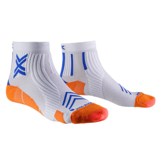 Chaussettes Trail Running RUN EXPERT ANKLE white-orange-blue X-Socks
