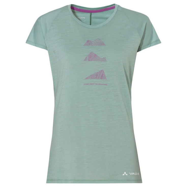 Tee-shirt laine mérinos femme Women's TEKOA WOOL T-Shirt dusty-fern Vaude