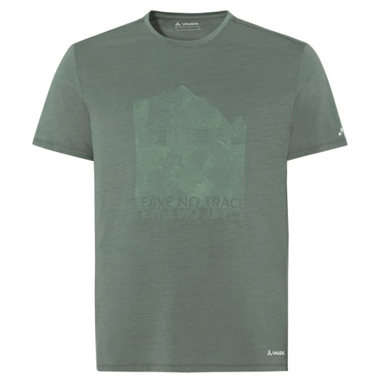 Tee-shirt laine mérinos TEKOA WOOL T-Shirt agave Vaude