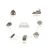 Tee-shirt laine mérinos TEKOA WOOL T-Shirt agave Vaude