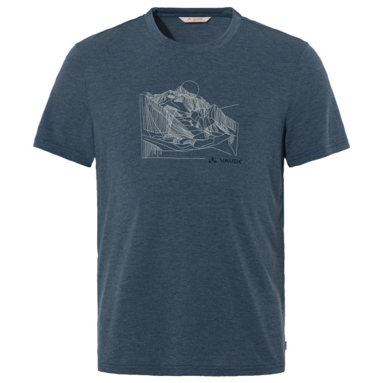Tee-shirt fibres de bois TEKOA T-Shirt III bleu Vaude