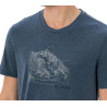 Tee-shirt fibres de bois TEKOA T-Shirt III bleu Vaude