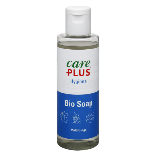 Savon biodégradable et naturel BIO SOAP 100ml bleu Care Plus