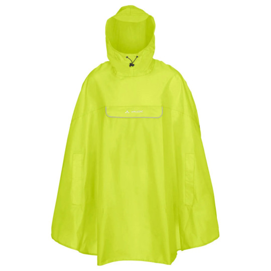 Poncho pluie vélo VALDIPINO unisexe neon-yellow Vaude