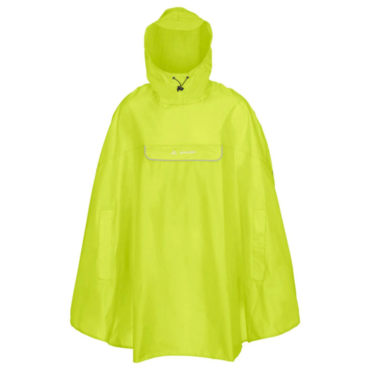 Poncho pluie vélo VALDIPINO unisexe neon-yellow Vaude