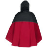 Poncho pluie vélo COVERO II unisexe red-black Vaude