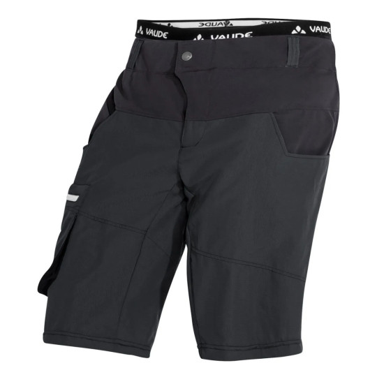Bermuda avec cuissard intégré vélo homme QIMSA SHORTS noir Vaude