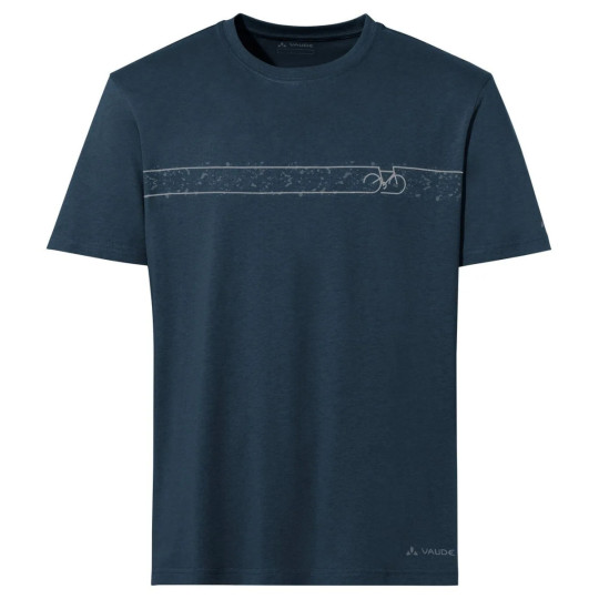 Tee-shirt coton bio CYCLIST T-Shirt V 241-blue Vaude