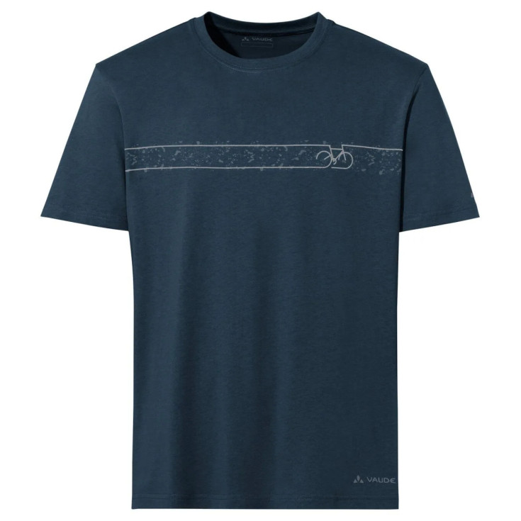 Tee-shirt coton bio CYCLIST T-Shirt V 241-blue Vaude