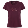 Tee-shirt coton bio femme WOMEN'S CYCLIST T-Shirt V cassis-rose Vaude
