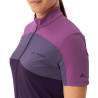 Maillot vélo femme WOMEN'S MATERA Full-zip 124-eggplant Vaude