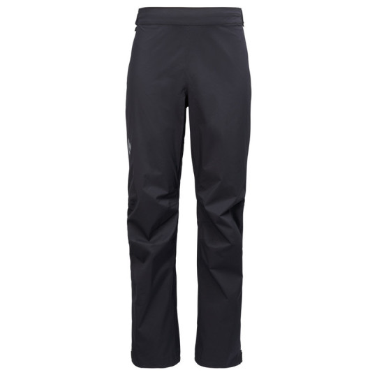 Sur-pantalon imperméable homme FINELINE STRETCH FULL ZIP PANTS noir Black Diamond