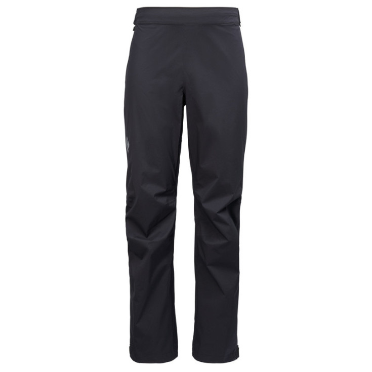 Sur-pantalon imperméable homme FINELINE STRETCH FULL ZIP PANTS noir Black Diamond