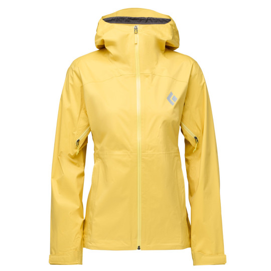 Veste imperméable femme WOMEN'S FINELINE STRETCH RAIN SHELL soft-ochre Black Diamond