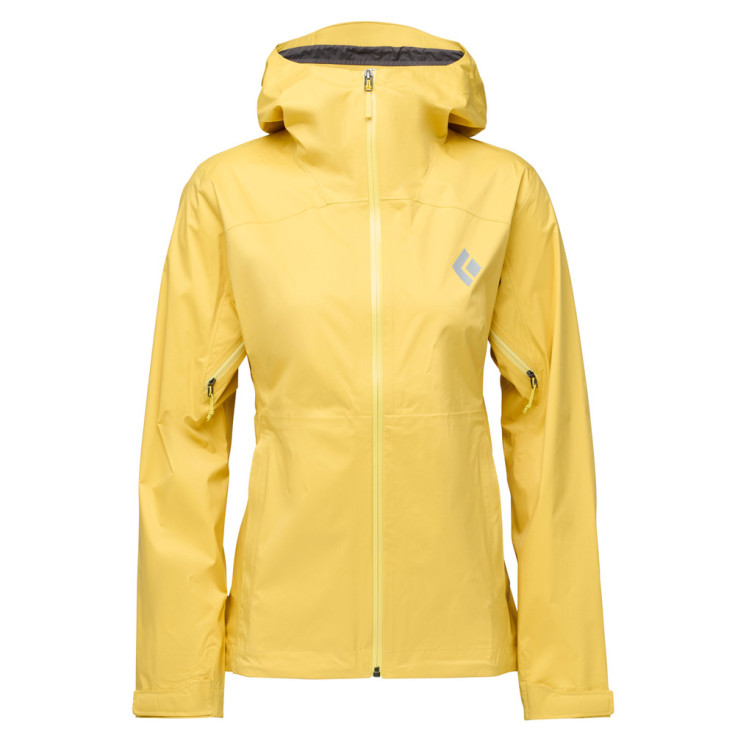 Veste imperméable femme WOMEN'S FINELINE STRETCH RAIN SHELL soft-ochre Black Diamond